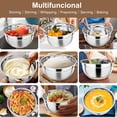 thumbnail image 4 of 7pcs Cuencos de Acero Inoxidable para Cocina - 7pcs Tazones para Mezclar + Accesorios de 3 Ralladores + 1Pcs Paño+ 1Pcs Cepillo de Limpieza, Recipientes para Ensalada,Cuencos de Mezcla (Caqui), 4 of 4