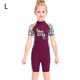 thumbnail image 2 of Buceo vela mojada chicas seco rápido secado traje de baño niños manga corta cuello redondo cuerpo completo traje de neopreno para surfear natación buceo púrpura l Advancent OD003667-03, 2 of 7