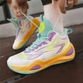 thumbnail image 4 of Bolognifi Men's Basketball Shoes, Classic Training Sports - GREEN_5.5, 4 of 6
