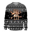 thumbnail image 4 of NLLSHGJ Chandails à Capuchon pour Hommes, Chandail Épais pour Hommes, Automne et Hiver, Tendance Décontractée, Chandail de Noël Imprimé, Chandail à Col Rond, Chandails pour Hommes, Chandails à Capuchon pour Hommes, Graphique, Dos, 4 of 4