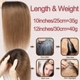 thumbnail image 6 of HAIRRO The NEW Right part Human Hair Toppers for Women Real Human Hair Topper for Women Clip In Topper Hairpieces 40g No Bangs 10 * 12CM Swiss Base Wiglets Top Hair Pieces for Women with Thinning, 6 of 10