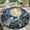 Wolves, variant on Round Rug, Sloth Soft Washable Carpet, Non-Slip Floor Mat for Living Room Bedroom Home Decor 24 Inch
