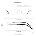 thumbnail image 4 of LifeArt Blue Light Blocking Glasses, Computer Reading Glasses, Anti Blue Rays, Reduce Eyestrain, Stylish for Men and Women(Gold,+0.50 Magnification), 4 of 5