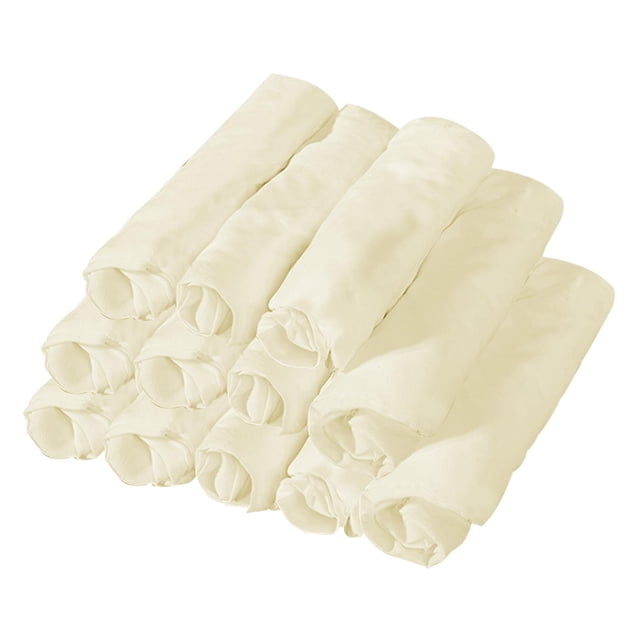 12 piezas de fundas de almohada para la cara, fundas de almohada para sillas, cama de salón, cama de SPA Beige
