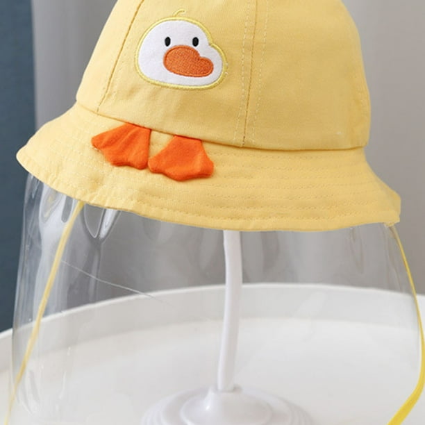 Sombrero para el sol a prueba de polvo BuyWeekMX con protector facial para niños
