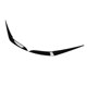 thumbnail image 5 of 1 Pair Front Headlight Eyebrow Smooth Surface UV Resistant Rounded Corners Fit for X5 G05 X6 G06 Glossy Black, 5 of 9
