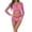 Pink, variant on Women's Chemical Fiber Underwear Intimates Women Hollow Sexy Underwear Black Seductive Pajamas Net Clothes Women Pants Net Clothes