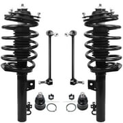 Detroit Axle - Front 6pc Struts Kit for 96-07 Ford Taurus, 1996-2005 Mercury Sable, 2 Struts w/Coil Spring 2 Sway Bars 2 Lower Ball Joints 1997 1998 1999 2000 2001 2002 2003 2004 Replacement
