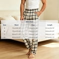 thumbnail image 4 of Zenithor Men's Pajama Pants Soft Comfortable Plaid Sleeping Bottoms Drawstring Elastic Waist Loungewear Winter Warmth,S-XL Khaki, 4 of 8