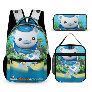 Octonauts Backpacks 3 Piece Set Bookbag with Lunch Bag And Pencil Case