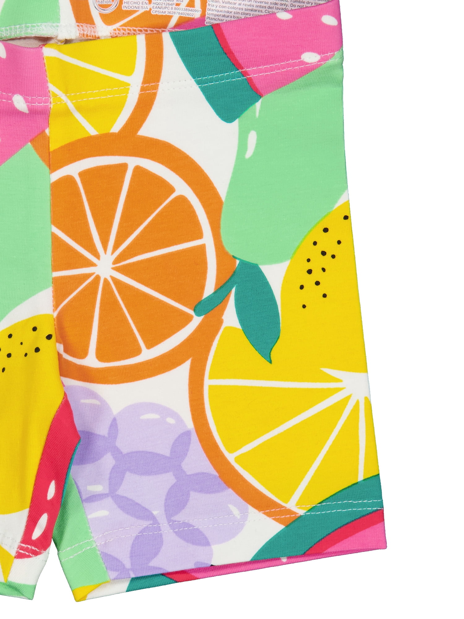 Wonder Nation Girls Bike Short, 2-Pack, Sizes 4-18 & Plus