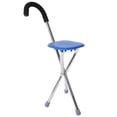 thumbnail image 2 of Canne de marche pliante, tabouret trépied en acier inoxydable épais pour personnes âgées, 2 of 4