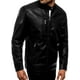 thumbnail image 4 of Chamarra Para Hombre Shendy Vendi Chaqueta Vinipiel Tipo Biker Negro Chica, 4 of 5