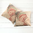 thumbnail image 6 of Ambesonne African Throw Pillow Cover 2 Pack, Female Turban, 24", Peach Red Teal, 6 of 7