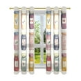thumbnail image 7 of Yayeee Window Curtains Light Filtering 63"x52" Grommet Panel Pair Home Living Room Decor, Beige Jam Jars, 7 of 7