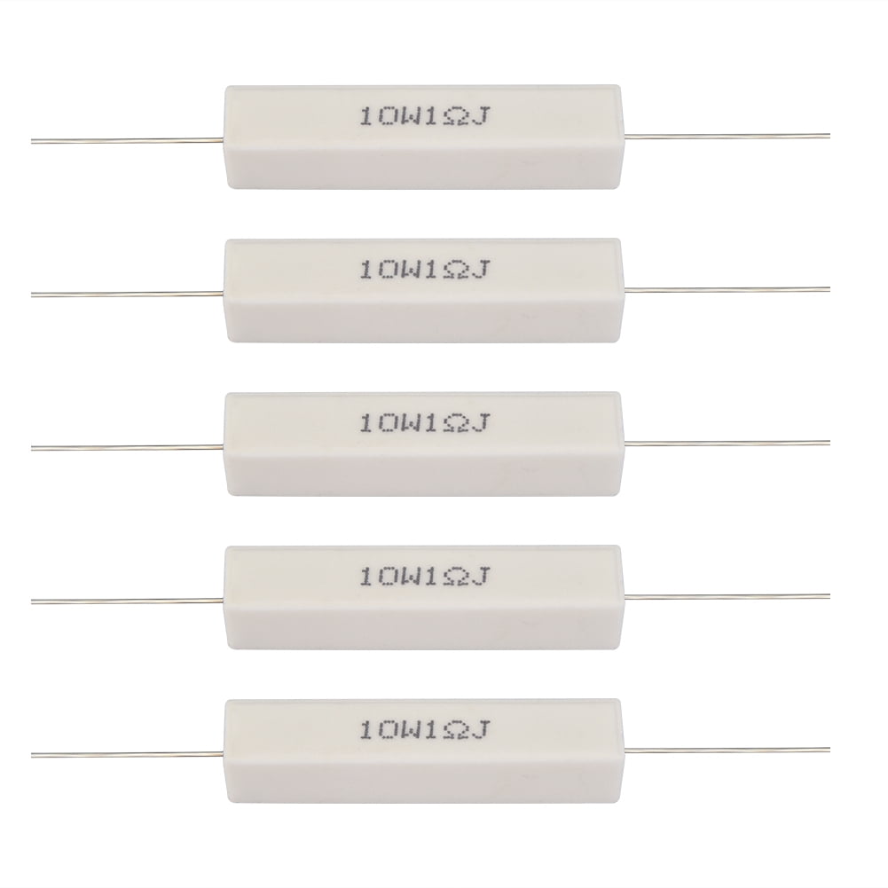 uxcell 10W 30 Ohm Power Resistor Ceramic Cement Resistor Axial Lead 10 Pcs White 
