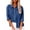 Blue, variant on Womens Button Down Shirt Comfy Long Sleeve Shirts V Neck Lapel 2025 Fashion Button Shirts Fall Solid Color Long Sleeve Lightweight Loose Casual Pullover Army Green XXXL