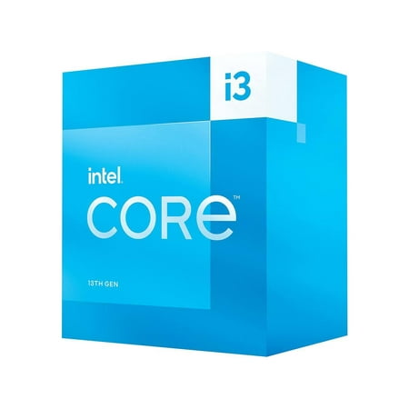 Intel - Core i3-13100 13th Gen 4-Core 12MB Cache, 3.4 to 4.5 GHz Desktop Processor - Grey/Black/Gold