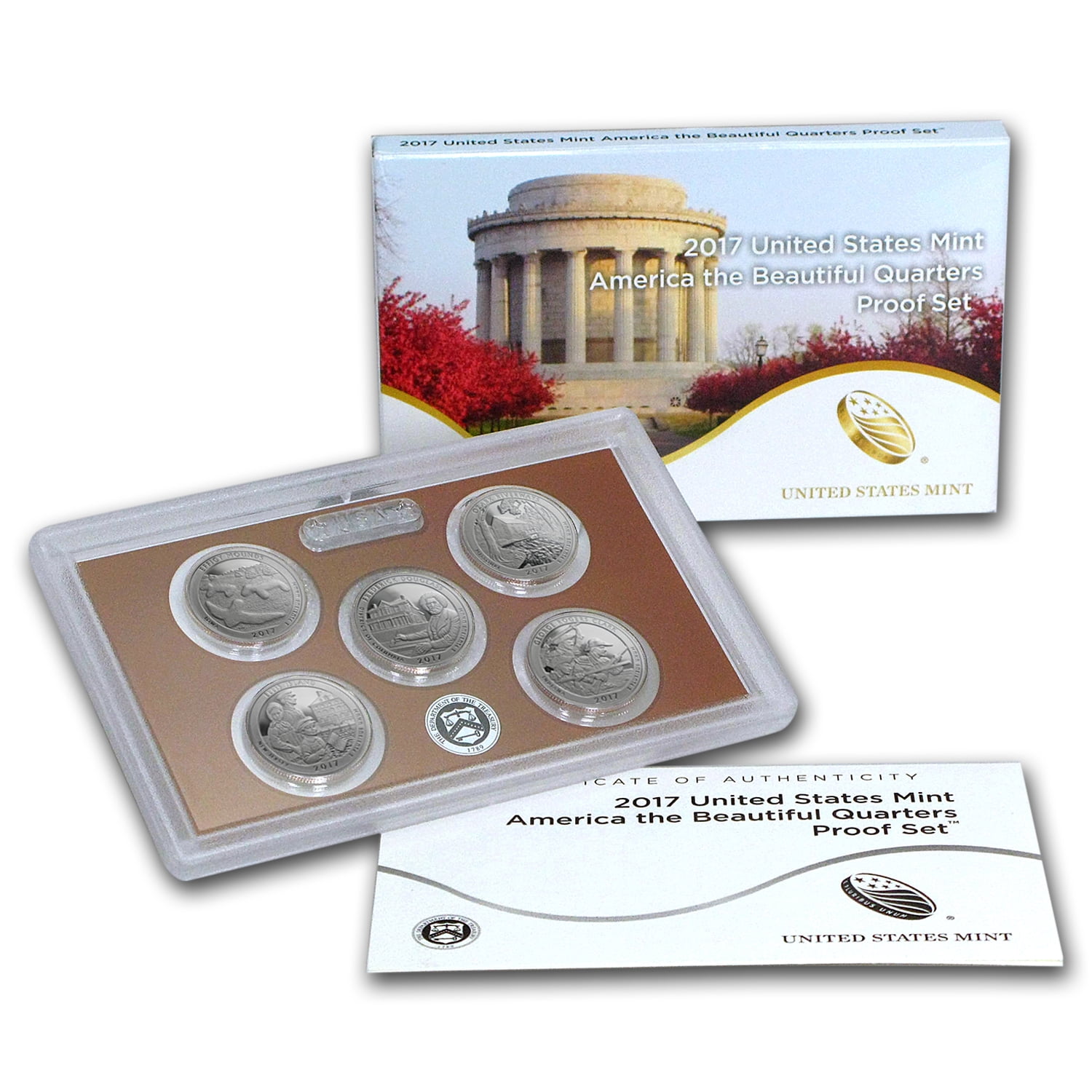 U.S. Mint 2017 America the Beautiful Quarters Proof Set