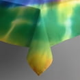 thumbnail image 3 of Rainbow Tie Dye Radial Pattern Rectangle Tablecloth 60"x84",Waterproof Polyester Rectangle Table Cloth, Wipeable Spillproof Polyester Tablecloth for Dining, Camping, Indoor and Outdoor, 3 of 5