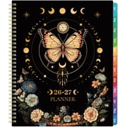Planner 2026-2027 - Academic Planner 2026-2027, Jul 2026-Jun 2027, 9" x 11" | 2026-2027 Planner Weekly and Monthly, 2026-2027 Calendar Planner with Colorful Tabs, Back Pocket, Inner Pocket - Butterfl