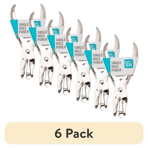 Pen+Gear Single Hole Punch, Steel, 6-Pack