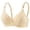 Beige, variant on Ohufall Womens Bra Adjustable Strap Deep V Push Up Bra Wirefree Comfort Support Daily Underwear