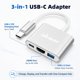 thumbnail image 2 of Adaptador USB-C a HDMI AKWOR 4K con PD de 100 W y hub USB 3.0, 2 of 7