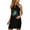 Black, variant on IROINNID Women's Sleeveless Halter Dress Round Neckline Dress Summer Floral Dresses Prints Dress