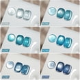 thumbnail image 2 of Set de esmaltes de uñas GAOY Blue Cat Eye Gel con imán de 7,3 ml x6, 2 of 7