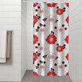 thumbnail image 2 of Pioneer Flower Floral Print Pattern Shower Curtain 36"x72", Bathroom Decorative Shower Curtain Set with 12 Hooks, Waterproof Washable, 2 of 6