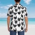thumbnail image 6 of Goofa Retro Rooster Hawaiian Shirt for Men, Unisex Summer Beach Casual Short Sleeve Button Down Shirts,Aloha Tropical Floral print shirt-X-Large, 6 of 9