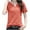 Orange, variant on Ahuyic Womens Plus Size Top,Womens Summer Blouse,Womens Casual Oversize Solid V-Neck Hooded Short Sleeve Blouse T-shirt Orange XXL