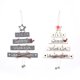 thumbnail image 1 of Advancent Paquete de 2 adornos de Feliz Navidad para colgar en interiores, adornos colgantes, regalos hechos a mano, accesorios para Año Nuevo Kits de decoración para fiestas, 1 of 6
