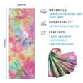 thumbnail image 2 of Colorful Tie Dye Pattern Hot Yoga Mat Towel Non Slip for Hot Yoga - Quick-Drying Yoga Mat Cover with 4 Corner Pockets with Travel Bag - Hot Yoga Towel Non Slip Grip Moisture Wicking Sweat 70"x26", 2 of 6