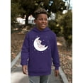thumbnail image 2 of Cute Teddy Bear On The Moon Hoodie Juniors -Image by Shutterstock,  Medium, 2 of 4