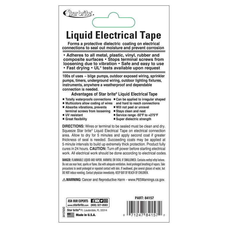 Starbrite Liquid Electric Tape 4oz - Red #84105B