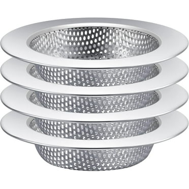 4PCS Kitchen Sink Strainer,Stainless Steel Sink Drain Strainer,Sink Strainers with Large Wide Rim 4.5" Diameter for Kitchen Sinks