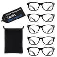thumbnail image 2 of EYEBOGO Taylor 5 Pack Reading Glasses for Men Women Readers, +2.50, 2 of 10