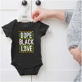 thumbnail image 5 of Black History Month Dope Black Love Bodysuit Jumper Girls Infant Baby Brisco Brands NB, 5 of 6