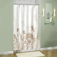 thumbnail image 5 of Stall Shower Curtain, Shower Curtain for Bathroom Brown Flowers Shower Curtain - Waterproof Fabric Bathroom Shower Curtain Set with 12 Hooks for Home Hotel Machine Wash Curtains White 36 x 72 Inches, 5 of 6
