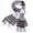 White Check, variant on Women Men Black Check Stripe Plaid Scarves Warm Soft Scarf with Fringes