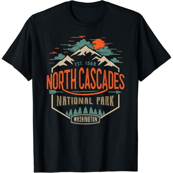North Cascades National Park, Vintage Look T-Shirt