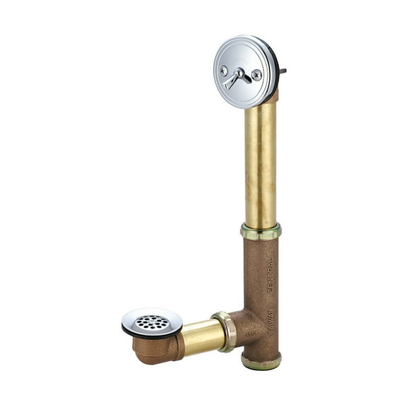 Central Brass 1655-P Multi-Tub Trip Lever Bath Drain - Chrome