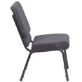 thumbnail image 3 of Flash Furniture Hercules Series Silver Vein Frame Stacking Church Chair, 3 of 9