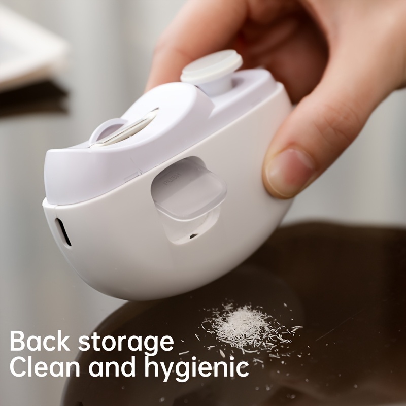 XHSGX 2-in-1 Electric Nail Clipper and Polisher, with LED Light, Anti-Pinch Safety Feature, Polishing and Grinding Functions, USB Charging, Multi-functional manicure tool for home and salon use
