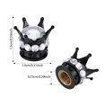 thumbnail image 3 of 4s Crown Car Tire Tyre Valves Dust Caps Cover B0V2 V1G2 BR, 3 of 8