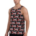 thumbnail image 2 of Lsque Fire and Rescue Truck Pattern Mens Tank Tops Muscle Athletic Quick Dry Sleeveless Workout Fitness T Shirts Beach Tank Top, Loose-fit Sleeveless Shirt for Men-3X-Large, 2 of 7