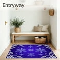 thumbnail image 3 of ODIKA 6'x9' Machine Washable Non-Slip Area Rug, Magical Snowy Night Enchanted Wonderland Accent High Traffic Rug with Pad, Blue, 623170, 3 of 8
