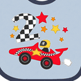 thumbnail image 4 of Inktastic Happy 2nd Birthday Red Racing Car Boys or Girls Baby Bib, 4 of 4